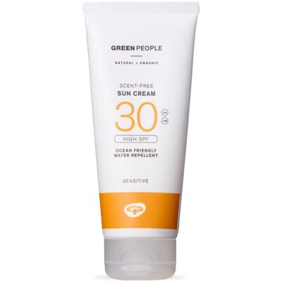 Green People - Scent Free Sun Cream SPF30 - Travel Size Sunscreen - For Sensitiv Green People - Scent Free Sun Cream SPF30 - Travel Size Sunscreen - For Sensitiv