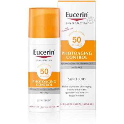Eucerin Photoageing Control Sun Fluid SPF 50+ 50ml, Advanced Protection from Sun Eucerin Photoageing Control Sun Fluid SPF 50+ 50ml, Advanced Protection from Sun