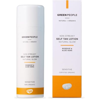 Green People Self Tan Lotion - Non-Streaky, Natural Glow - With Rosehip & Aloe V Green People Self Tan Lotion - Non-Streaky, Natural Glow - With Rosehip & Aloe V