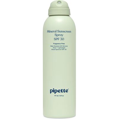 Pipette Baby Mineral Sunscreen Spray SPF 30, Broad Spectrum with Non-Nano Zinc O Pipette Baby Mineral Sunscreen Spray SPF 30, Broad Spectrum with Non-Nano Zinc O