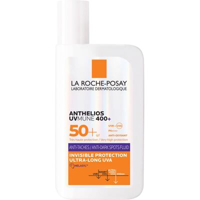 La Roche-Posay Anthelios UVMune 400 Fluid SPF50+ Sunscreen, Anti-Dark Spots, Hyp La Roche-Posay Anthelios UVMune 400 Fluid SPF50+ Sunscreen, Anti-Dark Spots, Hyp