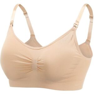 Unbranded (Nude, XL) Seamless gather underwear maternity nursing bra Unbranded (Nude, XL) Seamless gather underwear maternity nursing bra