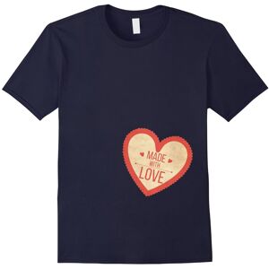Gildan (XL) Made With Love Valentines Day Maternity Pregnancy T-Shirt-Father's Day Gildan (XL) Made With Love Valentines Day Maternity Pregnancy T-Shirt-Father's Day