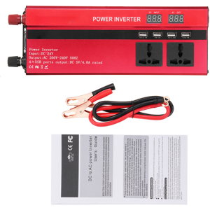 GreenZech (DC 24V - AC 110V) 5000W 12V/24V DC to 110V/220V AC Solar Power Inverter LED Mod GreenZech (DC 24V - AC 110V) 5000W 12V/24V DC to 110V/220V AC Solar Power Inverter LED Mod