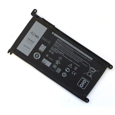 Dell 3-cell lithium-ion prismatic battery with 42Wh capacity compatible with Del Dell 3-cell lithium-ion prismatic battery with 42Wh capacity compatible with Del
