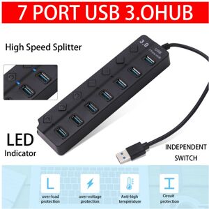 Unbranded Powered 7-Port USB 3.0 Hub 5Gbps - Plug & Play USB Splitter for PC/Laptop (Windo Unbranded Powered 7-Port USB 3.0 Hub 5Gbps - Plug & Play USB Splitter for PC/Laptop (Windo