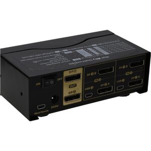 kenable 2 Port DUAL SCREEN DisplayPort KVM Switcher Box 4K 60Hz Cables & Remote kenable 2 Port DUAL SCREEN DisplayPort KVM Switcher Box 4K 60Hz Cables & Remote