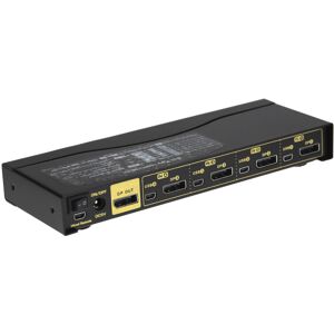 kenable 4 Port DisplayPort KVM Switcher Box 4K 60Hz with Cables & Remote Control kenable 4 Port DisplayPort KVM Switcher Box 4K 60Hz with Cables & Remote Control