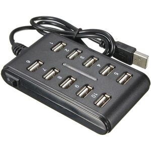 LUPO 10 Ports HUB - Slim High Speed USB 2.0 Multi Expansion - Plug and Play - Co LUPO 10 Ports HUB - Slim High Speed USB 2.0 Multi Expansion - Plug and Play - Co