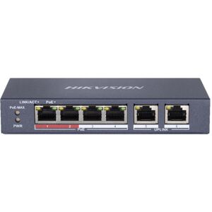 Hikvision DS-3E0106P-E/M Fast Ethernet (10/100) network links PoE support Blue Hikvision DS-3E0106P-E/M Fast Ethernet (10/100) network links PoE support Blue