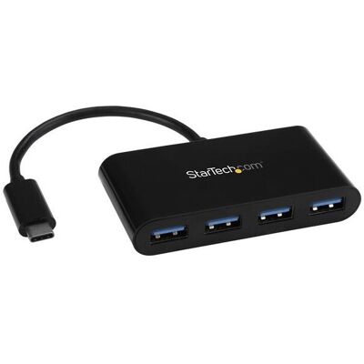 StarTech.com 4-Port USB-C Hub - USB-C to 4x USB-A - USB 3.0 Hub - Bus Powered StarTech.com 4-Port USB-C Hub - USB-C to 4x USB-A - USB 3.0 Hub - Bus Powered