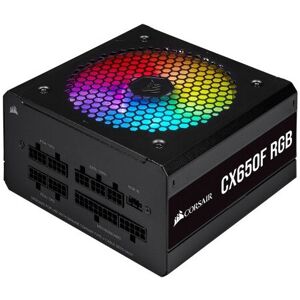 Corsair 650W CX-F RGB Series CX650F PSU, Fully Modular, Rifle Bearing Fan, 80+ B Corsair 650W CX-F RGB Series CX650F PSU, Fully Modular, Rifle Bearing Fan, 80+ B