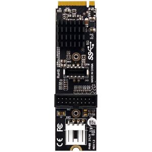 Tlily PH69 M.2 M Key PCIe to USB 3.1 Front Expansion Card 5Gb TYPE C+19/20PIN Adapter Tlily PH69 M.2 M Key PCIe to USB 3.1 Front Expansion Card 5Gb TYPE C+19/20PIN Adapter