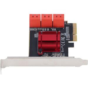 Unbranded PCIe 3.0 x4 to 6 Port SATA 3 Expansion Card ASM1166 Unbranded PCIe 3.0 x4 to 6 Port SATA 3 Expansion Card ASM1166