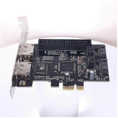 Kikidex (As show, One size) SATA IDE PCI E Adapter Card PCI E To SATA 2.0 + IDE ESATA X2 Kikidex (As show, One size) SATA IDE PCI E Adapter Card PCI E To SATA 2.0 + IDE ESATA X2