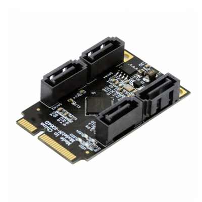 Saudism A+E PCI Express Mini PCI-E to 4 Ports 3.0 ESATA PCIE SATA3 6Gbps Expansion Card Saudism A+E PCI Express Mini PCI-E to 4 Ports 3.0 ESATA PCIE SATA3 6Gbps Expansion Card