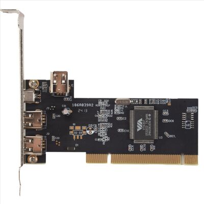 Saudism 3 Port IEEE 1394 Firewire Card PCI Adapter Controller for Desktop PC Saudism 3 Port IEEE 1394 Firewire Card PCI Adapter Controller for Desktop PC