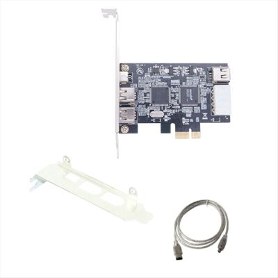Saudism PCI-E 1X IEEE 1394A 4 Port(3+1) Firewire Card Adapter 1394 a PCIe with 6 Pin to Saudism PCI-E 1X IEEE 1394A 4 Port(3+1) Firewire Card Adapter 1394 a PCIe with 6 Pin to