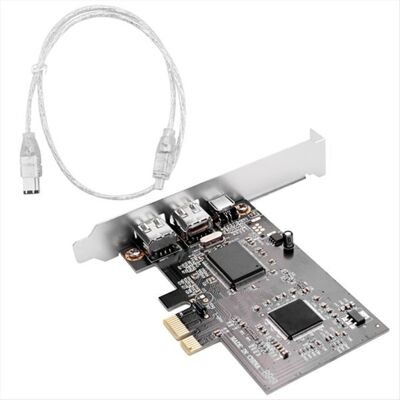 Saudism PCI Express X1 PCI-E FireWire 1394A IEEE1394 Controller Card 3 Port for Desktop Saudism PCI Express X1 PCI-E FireWire 1394A IEEE1394 Controller Card 3 Port for Desktop