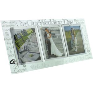 WIDDOP and Co. Juliana Mirror 3D Words Wedding Triple Photo Frame WIDDOP and Co. Juliana Mirror 3D Words Wedding Triple Photo Frame