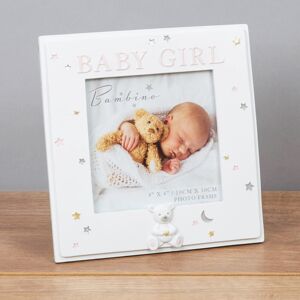 WIDDOP and Co. 4' x 4' - Bambino Resin Baby Girl Photo Frame WIDDOP and Co. 4' x 4' - Bambino Resin Baby Girl Photo Frame
