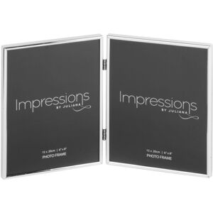WIDDOP and Co. 6' x 8' - Impressions Silverplated Thin Double Photo Frame WIDDOP and Co. 6' x 8' - Impressions Silverplated Thin Double Photo Frame