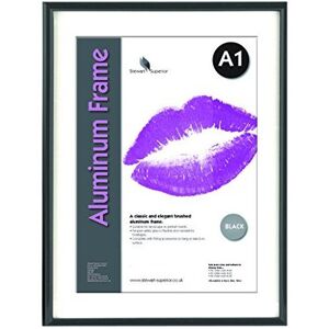 Seco Stewart Superior A1 Brushed Aluminium Picture Frame - Black Seco Stewart Superior A1 Brushed Aluminium Picture Frame - Black