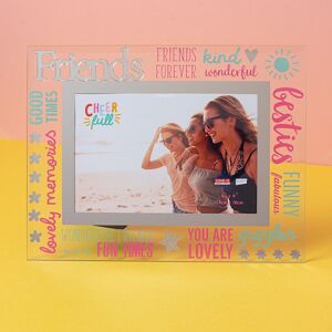 WIDDOP and Co. 6" x 4" Cheerful Glass Photo Frame - Friends WIDDOP and Co. 6" x 4" Cheerful Glass Photo Frame - Friends