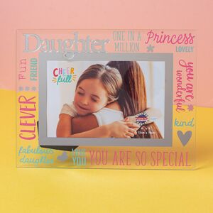WIDDOP and Co. 6" x 4" Cheerful Glass Photo Frame - Daughter WIDDOP and Co. 6" x 4" Cheerful Glass Photo Frame - Daughter