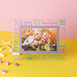 WIDDOP and Co. 6" x 4" Cheerful Glass Photo Frame - Mum WIDDOP and Co. 6" x 4" Cheerful Glass Photo Frame - Mum