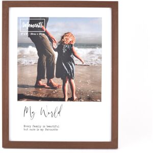 WIDDOP and Co. Moments Wooden Photo Frame with Mount 8" x 8" - My World WIDDOP and Co. Moments Wooden Photo Frame with Mount 8" x 8" - My World