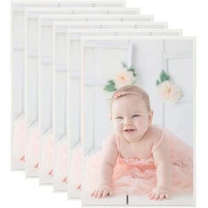 vidaXL 5x Photo Frames Collage for Wall or Table Silver MDF Home Poster Frame vidaXL 5x Photo Frames Collage for Wall or Table Silver MDF Home Poster Frame
