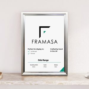 Photo Frames (Silver, 90x70 CM) Oslo Shabby Chic Range Picture Frames With Multi Colours Art Photo Frames (Silver, 90x70 CM) Oslo Shabby Chic Range Picture Frames With Multi Colours Art