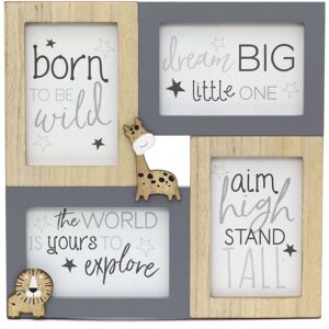 Carousel Children's Adorable Baby Animal Wooden Photo Frame - Holds Multiple 6x4 Pictures Carousel Children's Adorable Baby Animal Wooden Photo Frame - Holds Multiple 6x4 Pictures