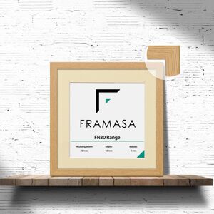 Unbranded (Oak Frame Ivory Mount, 30x30CM Pic (40x40CM Frame)) Oak Photo Frames With Mount Unbranded (Oak Frame Ivory Mount, 30x30CM Pic (40x40CM Frame)) Oak Photo Frames With Mount