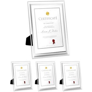 QWORK 2 Pack A4 Glass Photo Frame Certificate Frame Freestanding or Wall Mounting for QWORK 2 Pack A4 Glass Photo Frame Certificate Frame Freestanding or Wall Mounting for