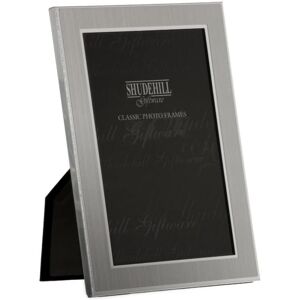 Shudehill Giftware Shudehill 4'' x 6'' Plain Satin Silver Classic Photo Frame Shudehill Giftware Shudehill 4'' x 6'' Plain Satin Silver Classic Photo Frame