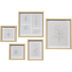 Carousel Home Set Of 5 Gallery Photo Frames 5 Piece Wooden Multi-Size Picture Frame Collecti Carousel Home Set Of 5 Gallery Photo Frames 5 Piece Wooden Multi-Size Picture Frame Collecti