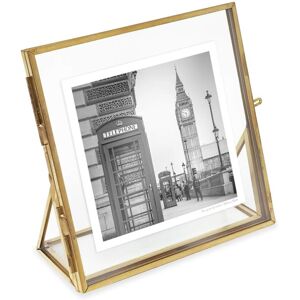 Isaac Jacobs 4x4 Antique Gold Vintage Style Brass and Glass Floating Photo Fr Isaac Jacobs 4x4 Antique Gold Vintage Style Brass and Glass Floating Photo Fr