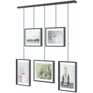 Umbra Exhibit Picture Frame Gallery Set, Adjustable Collage Display for 5 Photos Umbra Exhibit Picture Frame Gallery Set, Adjustable Collage Display for 5 Photos