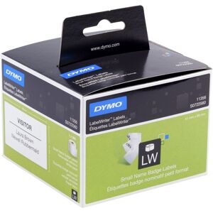 Dymo S0722560 LabelWriter Small Name Badge Labels, 41 x 89 mm, Roll of 300 - Bla Dymo S0722560 LabelWriter Small Name Badge Labels, 41 x 89 mm, Roll of 300 - Bla