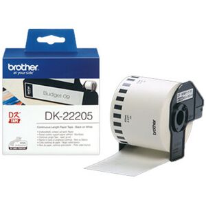 Brother Original DK-22205 62mm x 30.48m Continuous Paper Tape Brother Original DK-22205 62mm x 30.48m Continuous Paper Tape