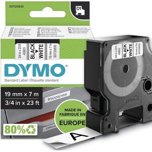 Dymo D1 Labels, Black Print on White, 19mm x 7m, Self-Adhesive Labels for LabelM Dymo D1 Labels, Black Print on White, 19mm x 7m, Self-Adhesive Labels for LabelM