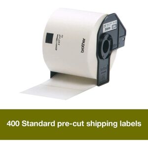 Brother DK-11202 Label Roll, Shipping Labels, Black on White, 300 Labels, 62 mm Brother DK-11202 Label Roll, Shipping Labels, Black on White, 300 Labels, 62 mm