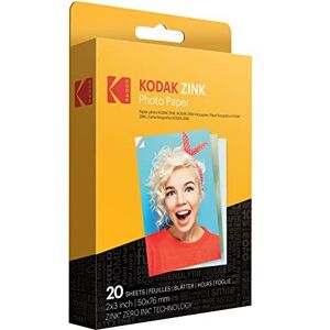 2"x3" Premium Zink Photo Paper (20 Sheets) Compatible with Kodak Smile, Ko 2"x3" Premium Zink Photo Paper (20 Sheets) Compatible with Kodak Smile, Ko