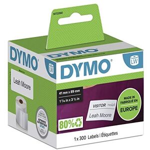 Dymo Authentic LabelWriter Small Name Badge Labels 41 mm x 89 mm Self-Adhesive Dymo Authentic LabelWriter Small Name Badge Labels 41 mm x 89 mm Self-Adhesive