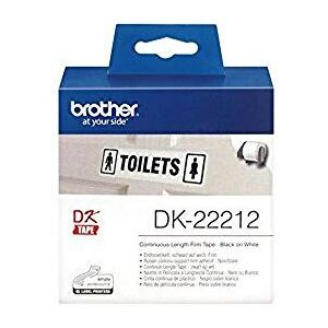 Brother DK-22212 Black & White Continuous Label Roll - Labels Brother DK-22212 Black & White Continuous Label Roll - Labels