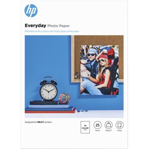 HP 1144922 Everyday Glossy Photo Paper, A4, 210 x 297 mm, 25 Sheets, White HP 1144922 Everyday Glossy Photo Paper, A4, 210 x 297 mm, 25 Sheets, White
