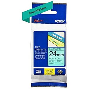 Brother TZe-751 - Black on green - Roll (2.4 cm x 8 m) 1 cassette(s) laminated tape - fo Brother TZe-751 - Black on green - Roll (2.4 cm x 8 m) 1 cassette(s) laminated tape - fo