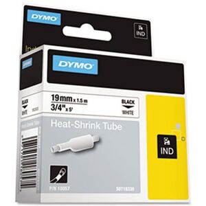 Dymo DYM Rhino Heat Shrink Tubes Industrial Label Tape Cassette .75 in. x 5 ft Dymo DYM Rhino Heat Shrink Tubes Industrial Label Tape Cassette .75 in. x 5 ft